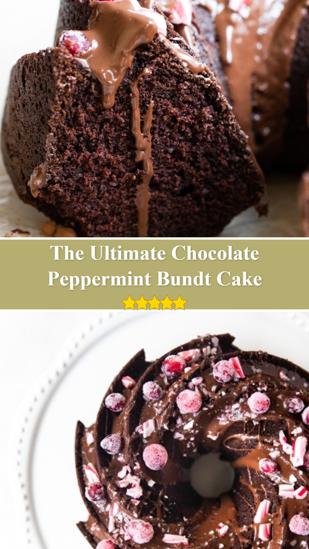 Chocolate Peppermint Bundt Cake