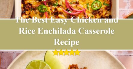 Easy Chicken and Rice Enchilada Casserole