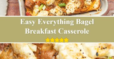 Everything Bagel Breakfast Casserole