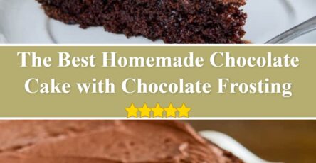 Homemade Chocolate Cake with Chocolate Frosting