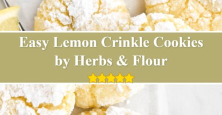 Lemon Crinkle Cookies - Herbs & Flour