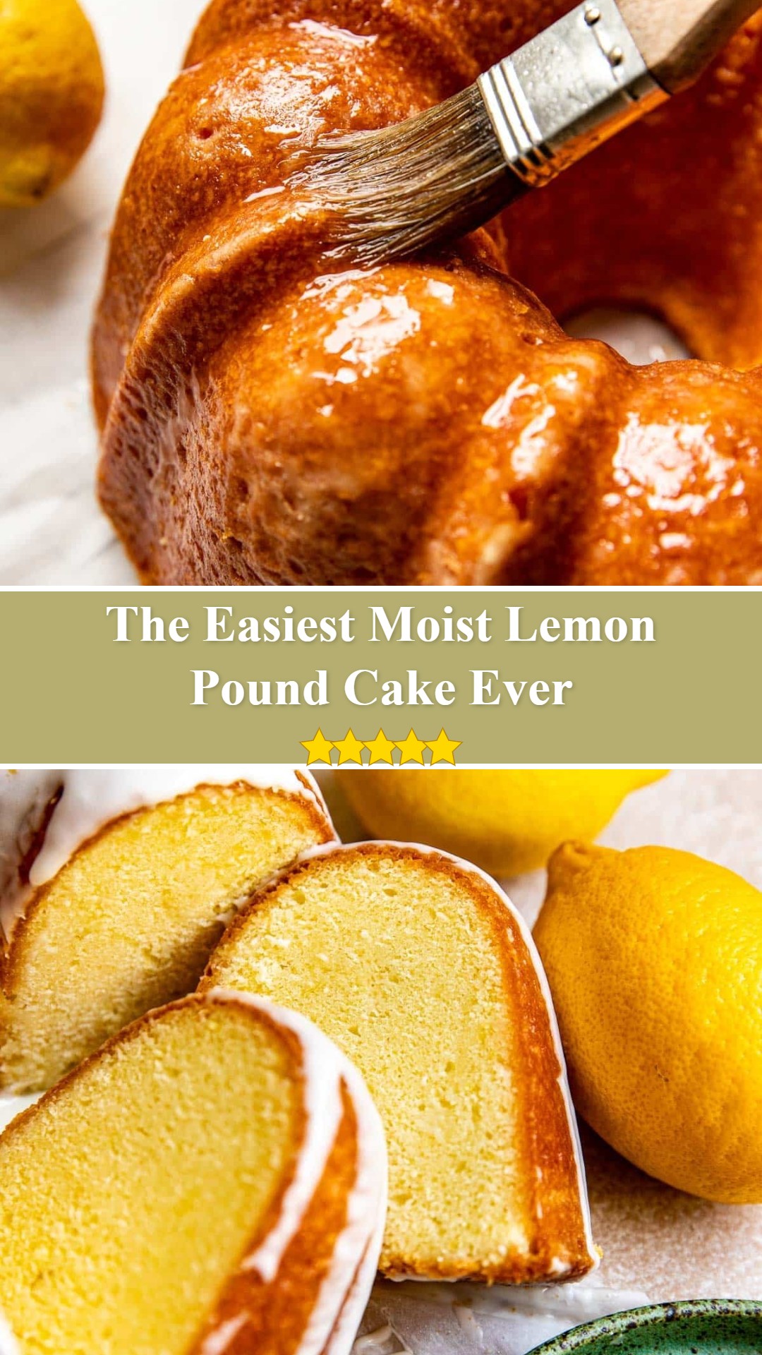 Moist Lemon Pound Cake