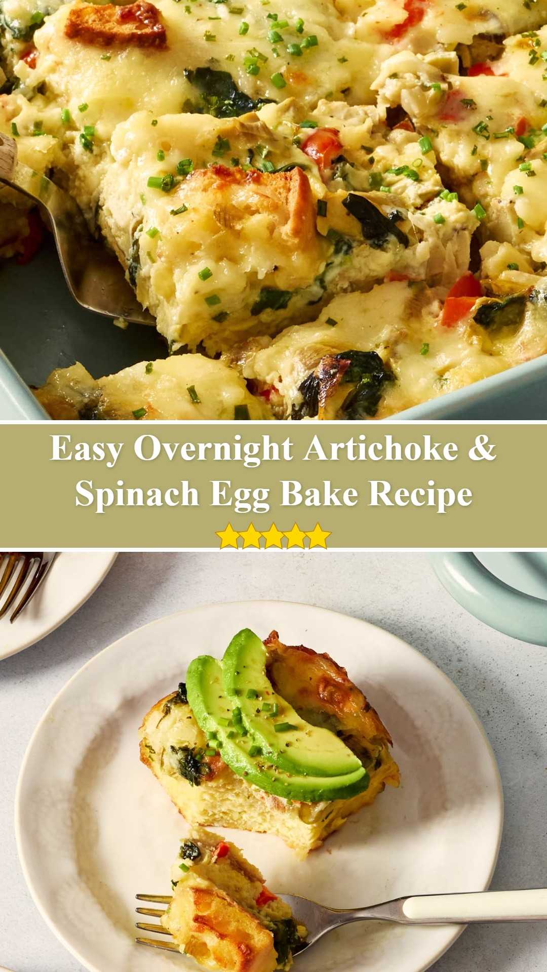 Overnight Artichoke & Spinach Egg Bake