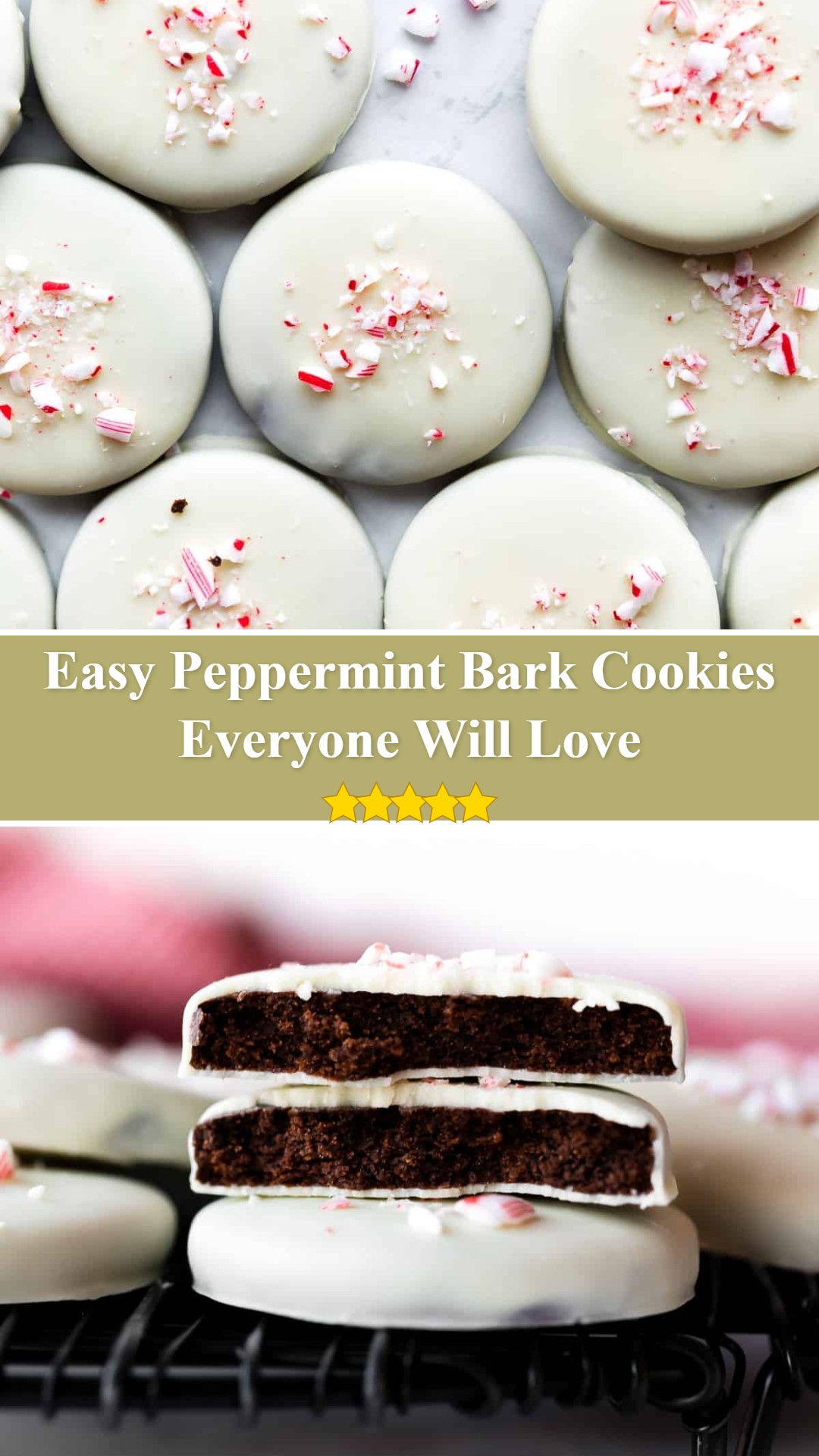 Peppermint Bark Cookies
