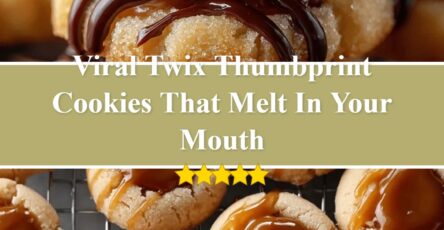 Twix Thumbprint Cookies